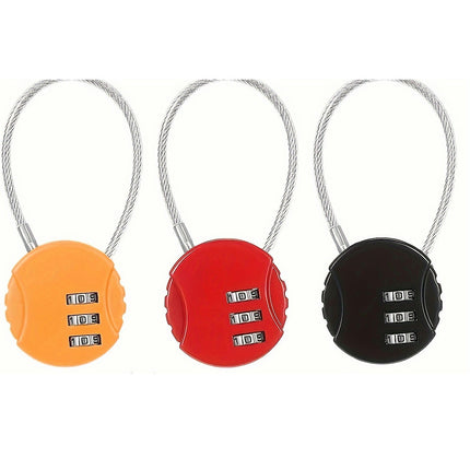 2pcs/3pcs/4pcs Combination Padlocks, Small Padlock With 3 Digit Combination Security Padlocks