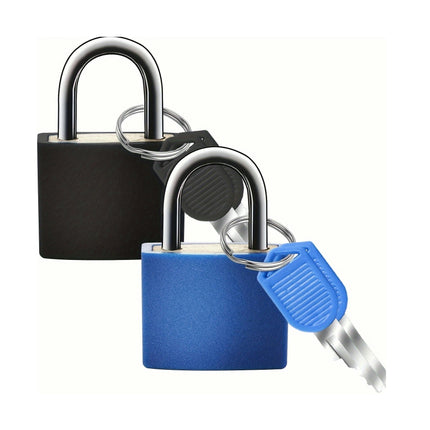 2pcs Mini Padlocks with Keys Compact Luggage Locks for Backpacks, Suitcases, Toolboxes