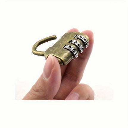 Retro Combination Lock Code Lock Creative Handbag Shape Padlock For Jewelry Box Gift Box