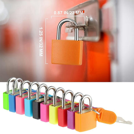 4/6/10pcs Suitcase Locks With Keys, Metal Padlocks Luggage Padlocks Keyed Padlock For School Gym