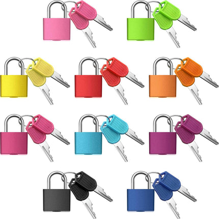 4/6/10pcs Suitcase Locks With Keys, Metal Padlocks Luggage Padlocks Keyed Padlock For School Gym