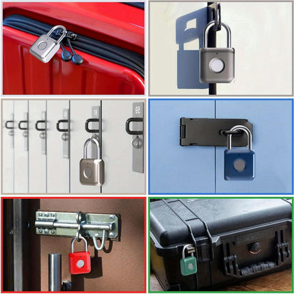 Fingerprint Padlock, Smart Padlock Keyless Fingerprint Lock for LockerLuggage Backpack