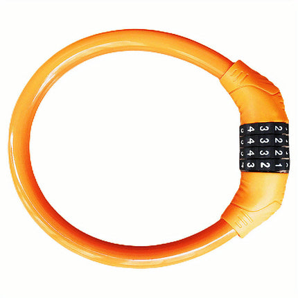 Bike Combination Cable Lockwith a 4-Digit Resettable - Ideal for Road, Mountain, and Motorcycles