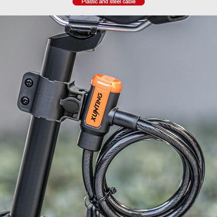 Weatherproof Anti-Theft Bike Cable Lock with Mounting Bracket Mountain, Scooter, or Bicycle