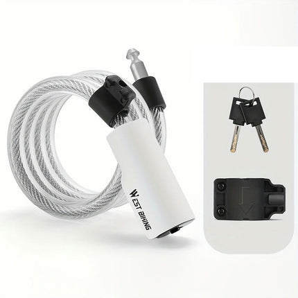 Anti-Theft Cable Lock For Bike, Scooter, E-Bike And Motorcycle, Bike Cable Lock Cycling Accessories