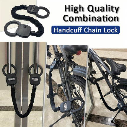 Heavy-Duty Anti-Theft Lock with Resettable Password - Ideal for Scooters, Bikes, Motorcycles & More