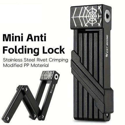 Portable Folding Bike Lock Strong Cramping Lock for Bikes, E-bikes, Scooters, and Motorcycles