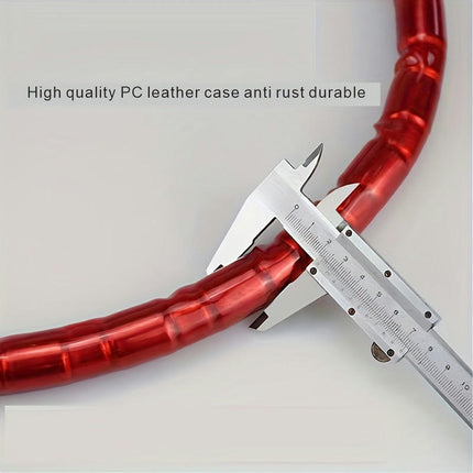 1pc 100cm Self-locking Steel Wire Lock, Solid Color Joint Cable Lock, Bike Accessories