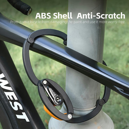 Alloy Steel Bicycle Lock Anti-Theft Key Chain Lock Folding Lock