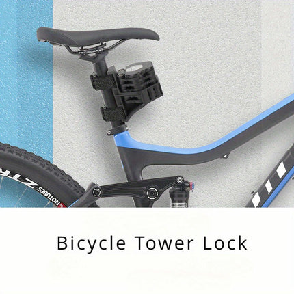 High-Security Foldable Bike Lock-Durable Bike Lock with Anti-Theft Chain for Road Bikes