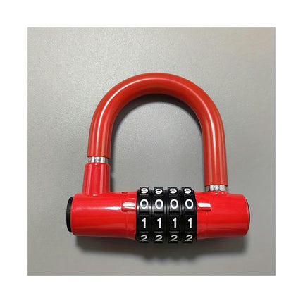 Combination U-Lock for Bicycles Anti-Theft Bike Lock Padlock for Bikes, Electric Scooters