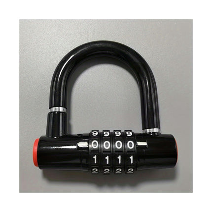 Combination U-Lock for Bicycles Anti-Theft Bike Lock Padlock for Bikes, Electric Scooters