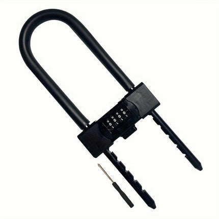 1pc Password U-lock, Glass Door Lock, Bicycle Motorcycle Lock, Warehouse Factory Gate Lock