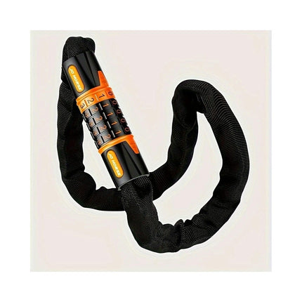 1pc Guard Against Theft Chain Cloth Lock, Five-digit Combination Lock, Suitable For Mountain Bike