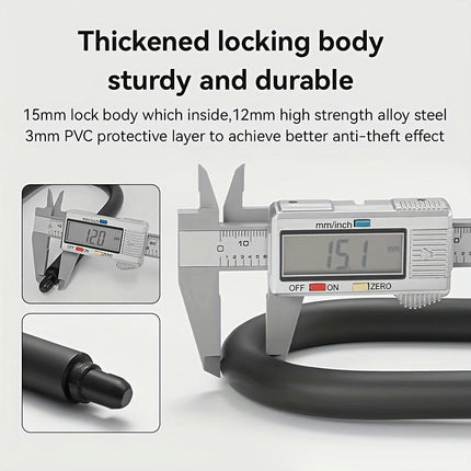 Durable U-Shaped Bike Lock - Waterproof & Rustproof, Ideal For Mountain Bikes, Motorcycles