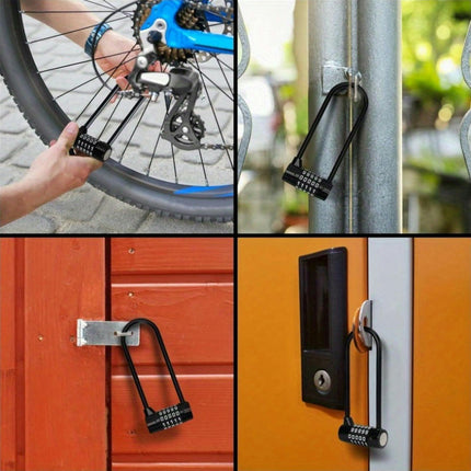 Combination Padlock - 5-Digit Resettable Code Waterproof, Ideal for Bikes, Gates,Storage Lockers