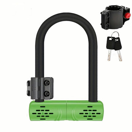 Bicycle Lock, Motorcycle Solid Anti-theft Lock, Outdoor Riding Accessories, Mountain Bike U-lock