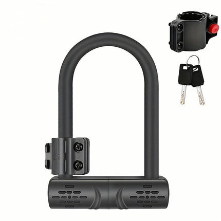 Bicycle Lock, Motorcycle Solid Anti-theft Lock, Outdoor Riding Accessories, Mountain Bike U-lock