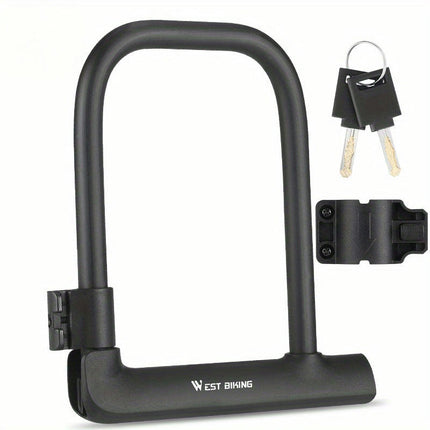 Versatile Zinc Alloy U-Shape Lock: Anti-Theft for Bikes, Motorcycles, and Doors