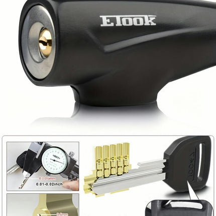 Cable Bike Lock Mechanical Knob Control, Alloy Bolt, Reflective Thickened Steel Cable with PVC Layer