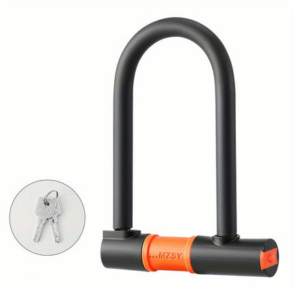 Heavy-Duty U-Lock for Bikes Hand-Controlled, Anti-Theft Security for Mountain & Road Bicycles