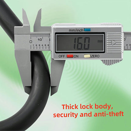 Portable U-lock Bicycle Lock Electric Bike Mountain Bike Anti-theft Lock Wire Ring Lock