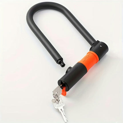 Portable U-lock Bicycle Lock Electric Bike Mountain Bike Anti-theft Lock Wire Ring Lock