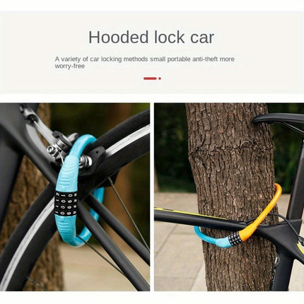 Bicycle Lock, Anti-theft Password Lock, Portable Mountain Bike Anti-theft Lock