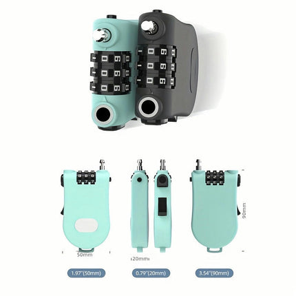 Mechanical Combination Lock for Travel and Outdoor Use: ABS Body, No Electricity, Easy to Use