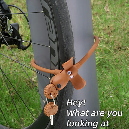 Bicycle Lock: Mountain Road Bike Circular Steel Lock - Portable, Anti-Theft, and Silicone Material