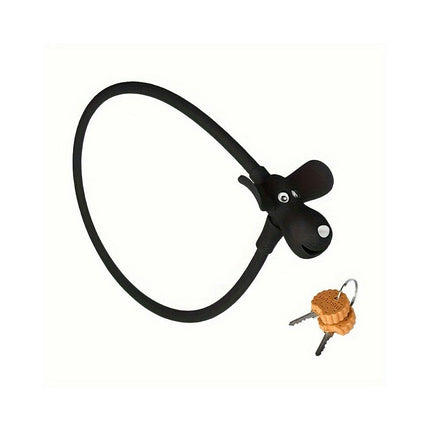 Bicycle Lock: Mountain Road Bike Circular Steel Lock - Portable, Anti-Theft, and Silicone Material