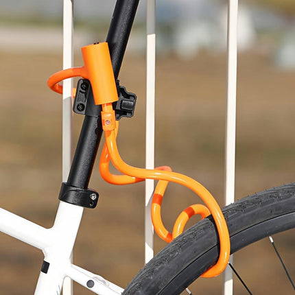 Anti-Theft Bike Cable Lock with Keys & Mounting Bracket for Bicycles, Motorcycles, Scooters