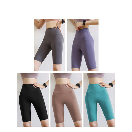 High Waisted Biker Shorts for Women-5" Tummy Control Tight butt liftWorkout Running YogaShorts