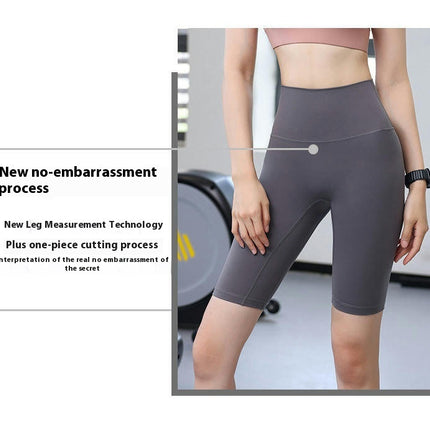 High Waisted Biker Shorts for Women-5" Tummy Control Tight butt liftWorkout Running YogaShorts