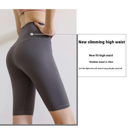 High Waisted Biker Shorts for Women-5" Tummy Control Tight butt liftWorkout Running YogaShorts