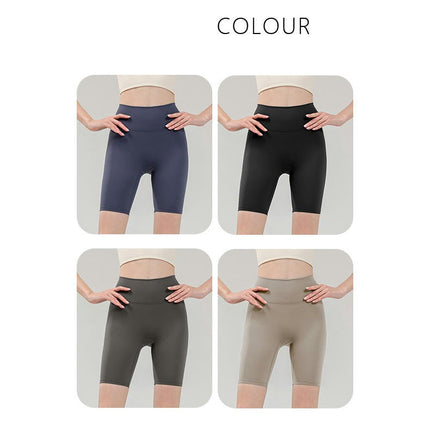 Women's Cross Back Yoga Shorts - High Waisted Hip Lift Running Fitness Cycling Shorts