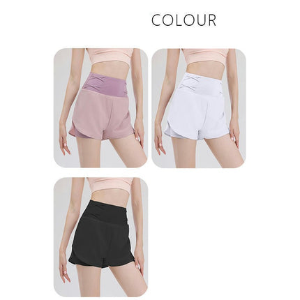 2 in 1 Women's Workout Shorts for Athletic Gym Running Shorts with Pockets