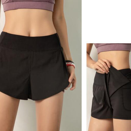 Athletic Shorts for Women 2 in 1 Workout Shorts High Waisted Running Shorts with Pockets