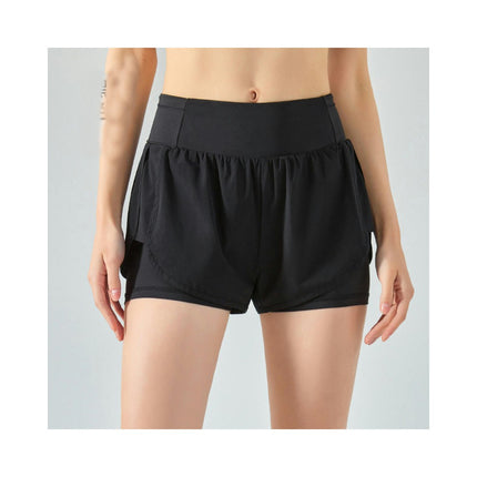 Women's 2 in 1 Running Shorts with Pockets 3" High Waisted Workout Athletic Shorts for Women