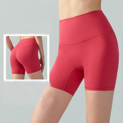 Women's High Waist Cycling Shorts - Naked Fitness Yoga Running Shorts