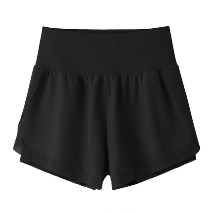 2 in 1 Women's Workout Shorts for Athletic Gym Running Shorts with Phone Pockets