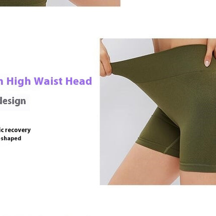 Women's Butt Lifting Shorts Back Pleated Tight Cycling Shorts Fitness Compression Shorts