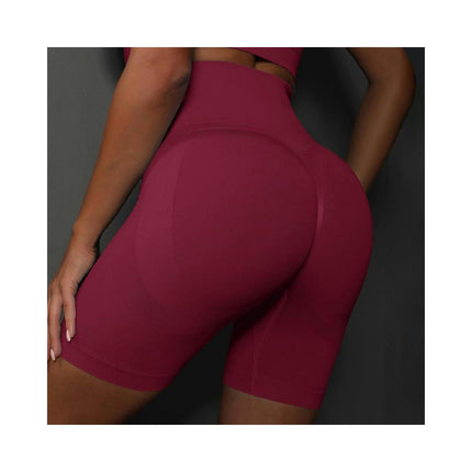 Yoga Shorts for Women Seamless Scrunch Butt Lifting High Waisted Gym Running Short Pants