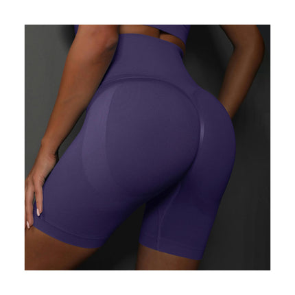 Yoga Shorts for Women Seamless Scrunch Butt Lifting High Waisted Gym Running Short Pants