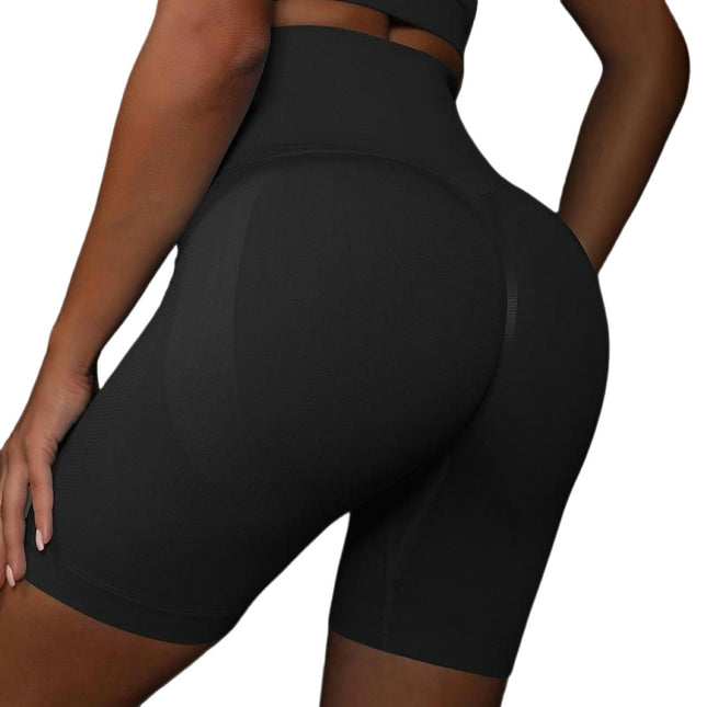 Yoga Shorts for Women Seamless Scrunch Butt Lifting High Waisted Gym Running Short Pants