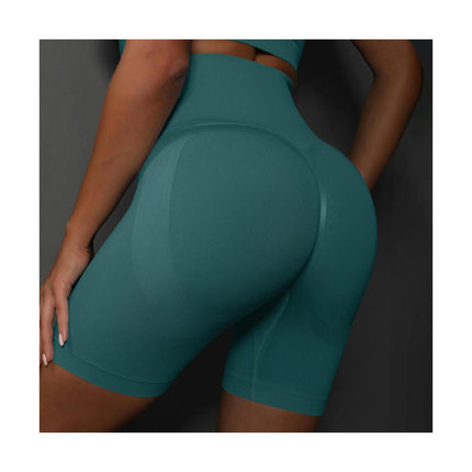 Yoga Shorts for Women Seamless Scrunch Butt Lifting High Waisted Gym Running Short Pants