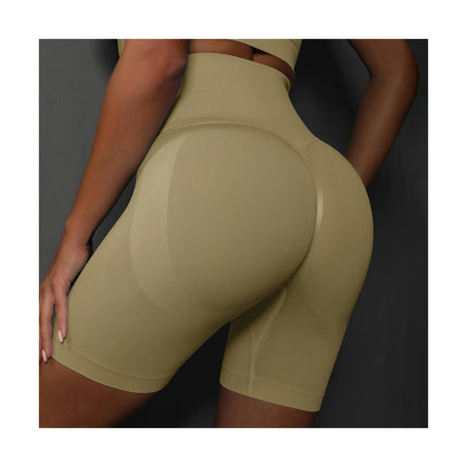 Yoga Shorts for Women Seamless Scrunch Butt Lifting High Waisted Gym Running Short Pants