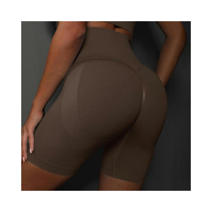 Yoga Shorts for Women Seamless Scrunch Butt Lifting High Waisted Gym Running Short Pants