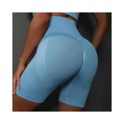 Yoga Shorts for Women Seamless Scrunch Butt Lifting High Waisted Gym Running Short Pants