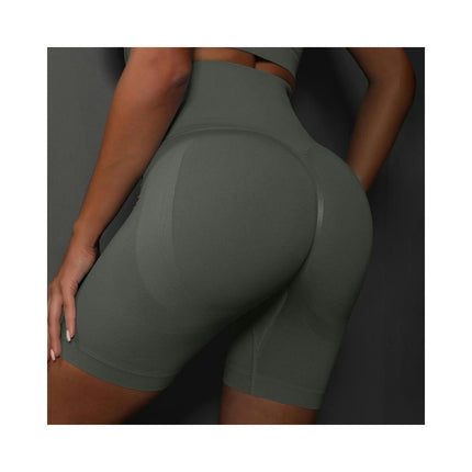 Yoga Shorts for Women Seamless Scrunch Butt Lifting High Waisted Gym Running Short Pants